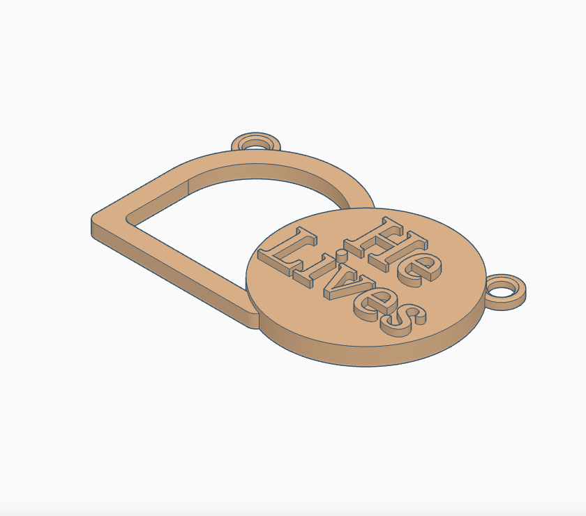 He Lives Empty Tomb Pendant